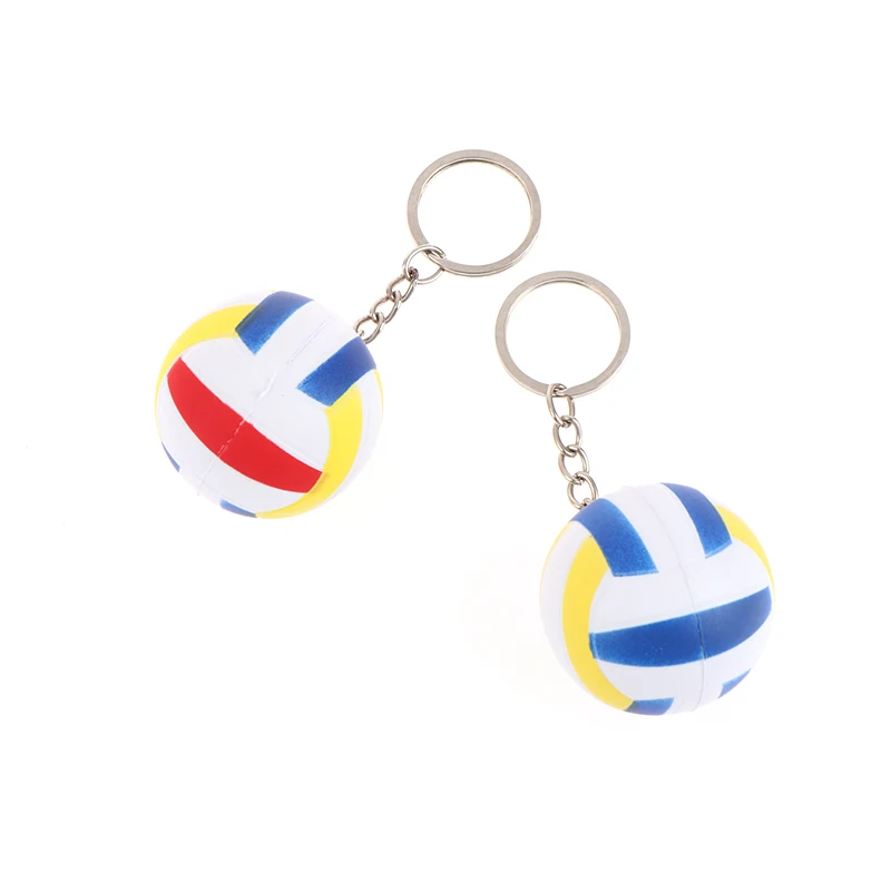 1PC 4CM Volleyball Keychain Soccer Keyring Car Key Chains Bag Pendant Gifts Key Ring Sport Bag Accessories Pendant