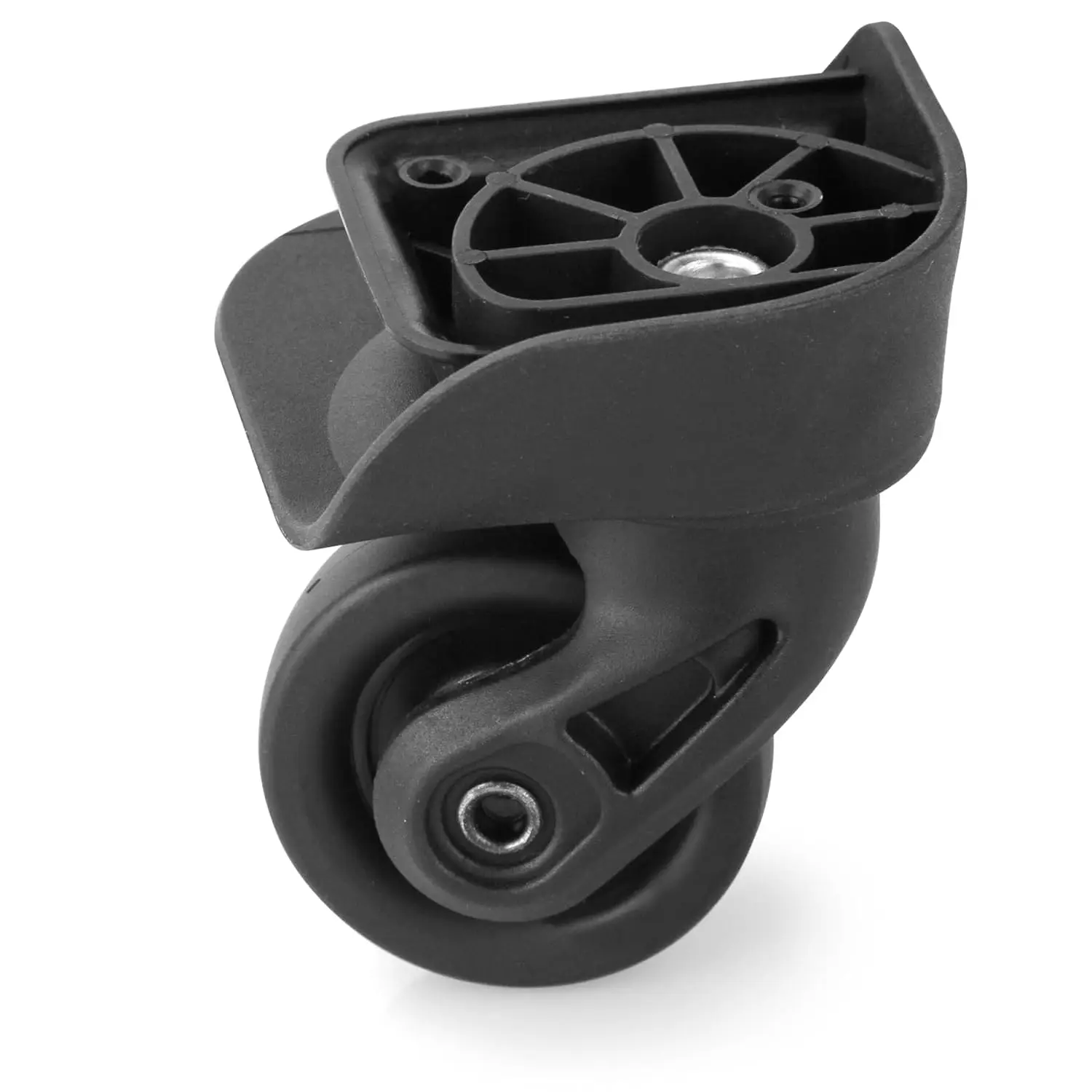 GUGULUZA 1 Pair Suitcase Wheels Replacement Luggage Wheels for Repairing Damaged Suitcase Compartment Wheels with 2 Screw Holes
