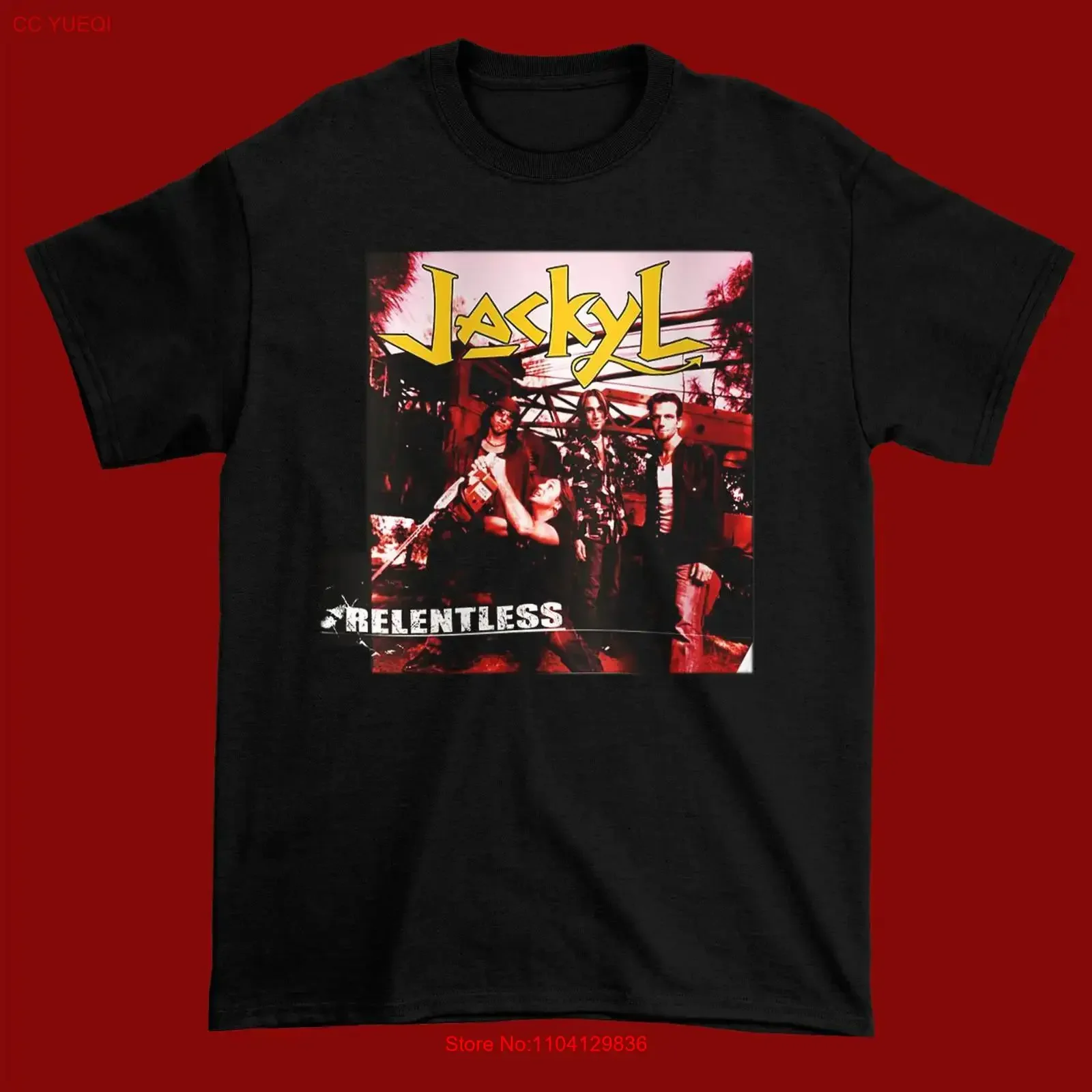 New Relentless Ackyl Member Band Black Men All size T Shirt vintage Washed fashion graphic Top For Everyday Wear homme