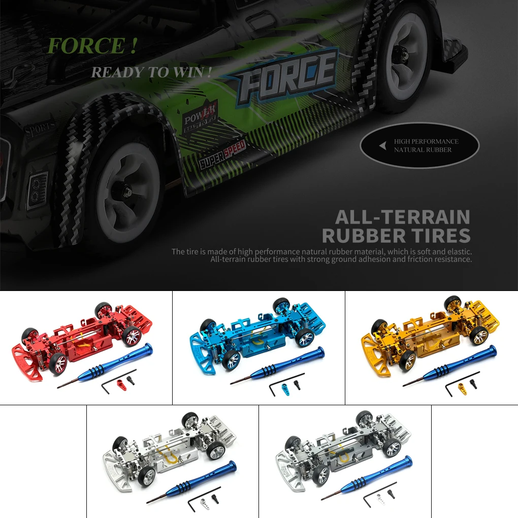 1/28 Remote Control Cars Modified Frame Vehicle Assembly Attachments Replacement for 284131 K969 K979 K989 K999 P929