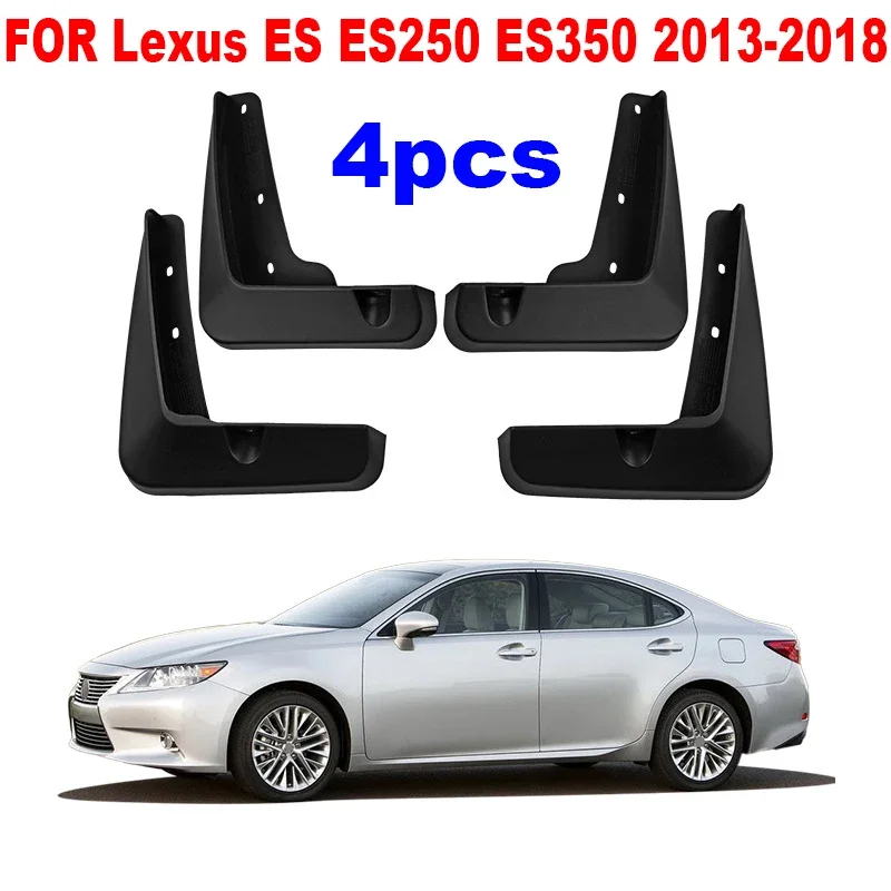 FOR Lexus ES ES250 ES350 2013-2018 Splash Guards Mud Flaps Fender Black 4pcs