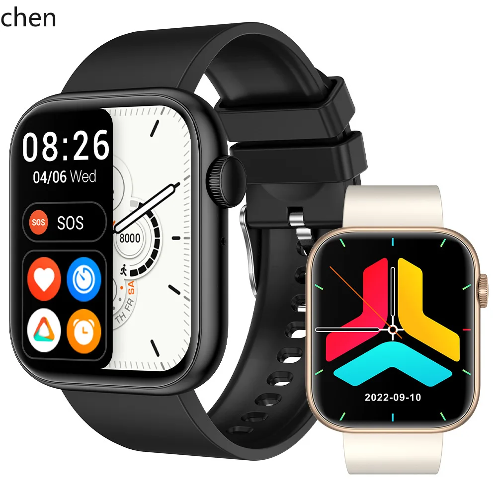 Zml smartwatch: new bluetooth calling, temperature, heart rate, blood oxygen monitoring, voice assistant, and fitness tracker