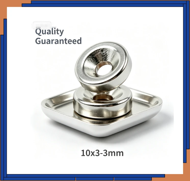 10x3-3mm Powerful NdFeB Round Countersunk Magnet N35 Super Strong Neodymium Magnet For DIY Handmade Home Decor Crafts