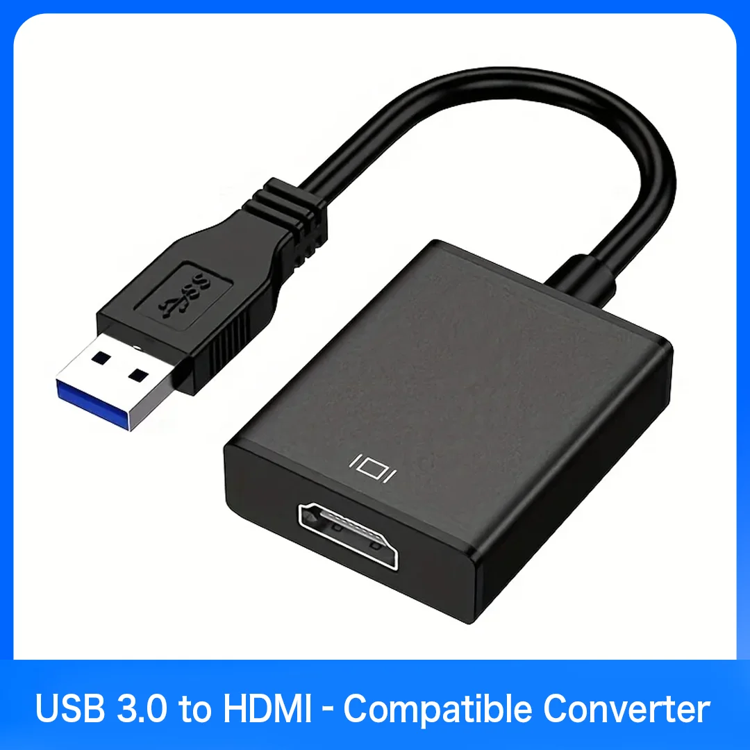 Premium USB 3.0 to HDMI-Compatible Video Graphics Converter 1080P Multi-Display Adapter for Office PC Laptop Projector Monitor