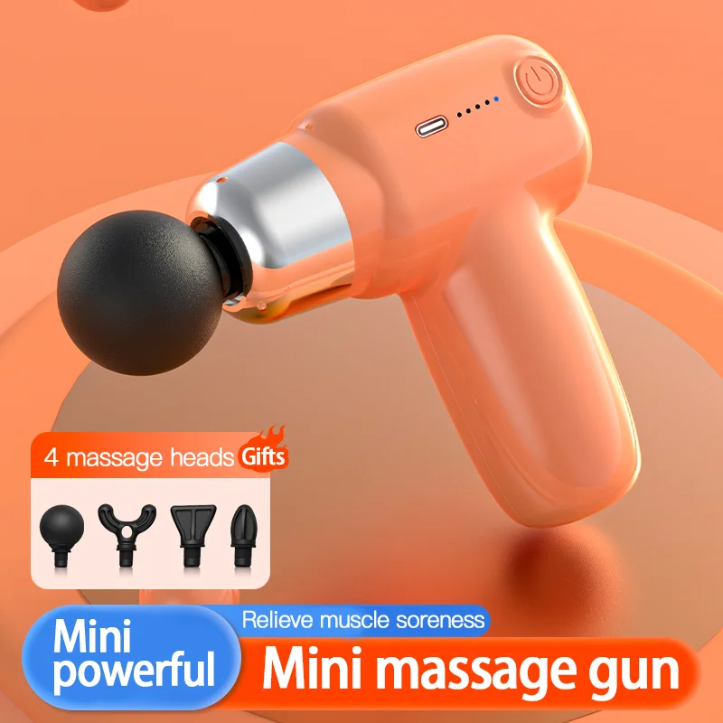 Mini Colorful Electric Muscle Massager Portable Fascia Gun neck And Shoulder Cervical Deep Tissue Vibrator Massage Back Pain