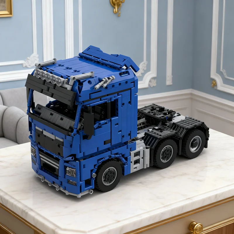 2338pcs MOC Technical 1:17 RC Semi Tractor 6x4 4 Model Christmas Gift Home Decor Desk Display Shelf Accent DIY