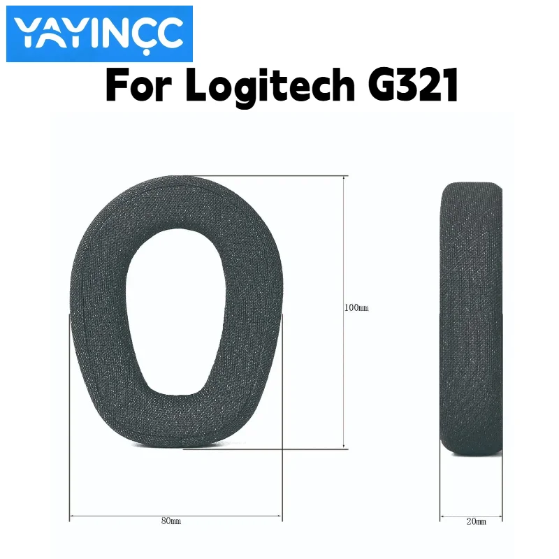 Ersatz-Ohrpolster aus hautfreundlichem Baumwollstoff für Logitech G321 Headset. Angenehm zu tragen, verursacht keine Hautirritationen. – Detail 4