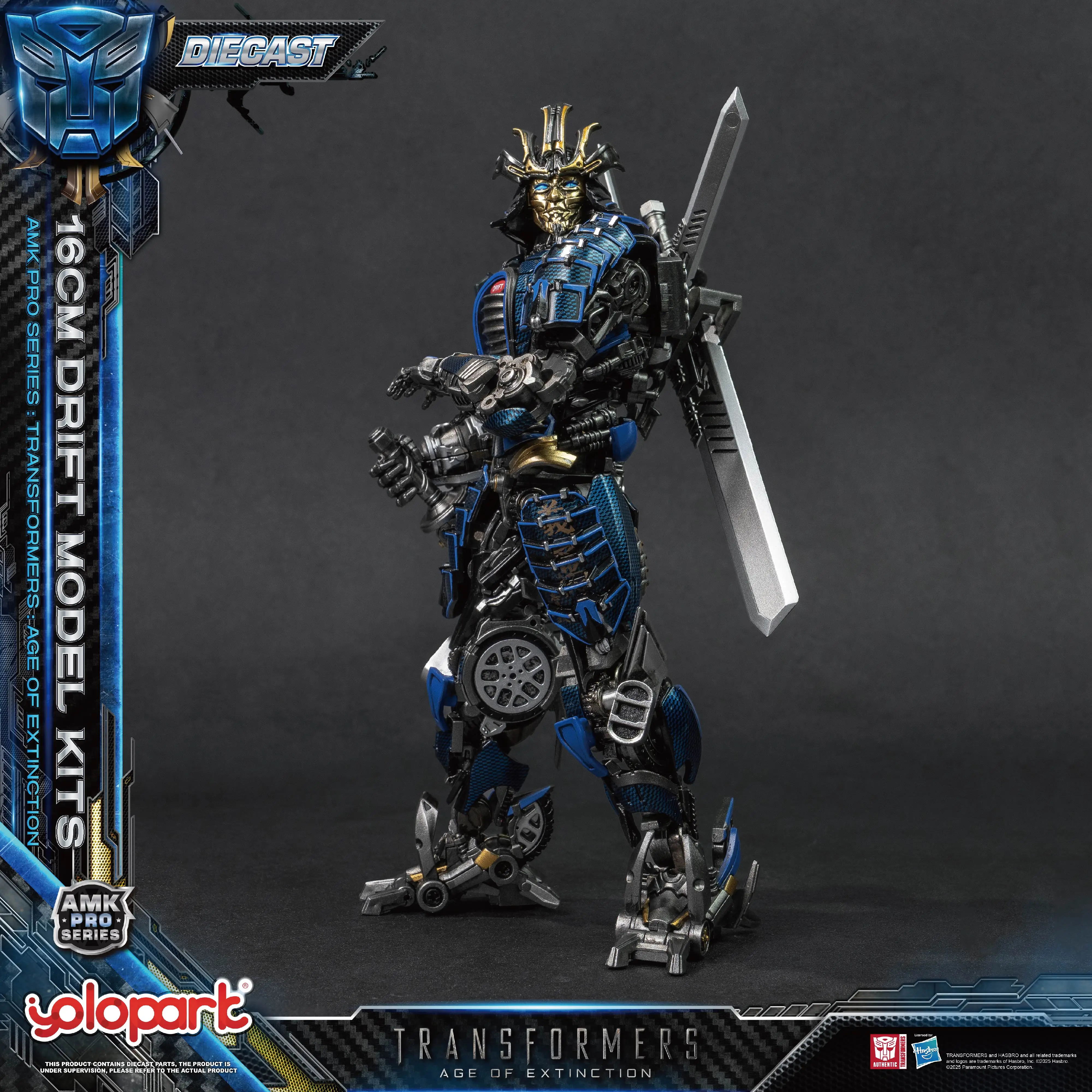 Neue 2025, Yolopark Amk Pro-Serie, Transformers Age Of Extinction, Drift-Legierung, zum Sammeln, Gedenkmodell, Actionfigur, Spielzeug, Geschenke