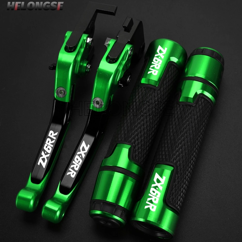 

Motorcycle Foldable Brake Clutch Levers Handle Handlebar Grips Ends FOR Kawasaki ZX6RR ZX-6RR ZX 6RR 2000-2004 2003 2002 2001