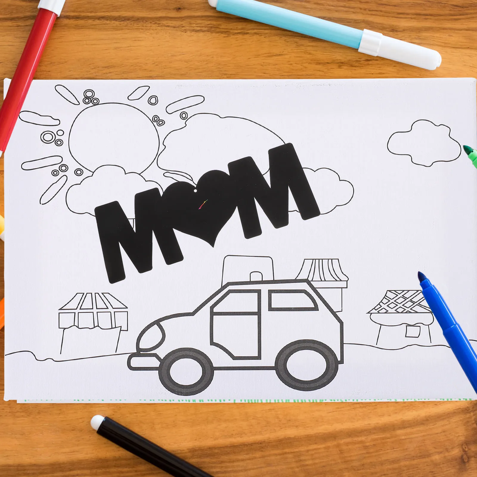 

Creative Scratch Paper Kit Black Wood Toys for Kids 8 12 DIY Craft Projects Art Class Fun Mother's Day Party Favor