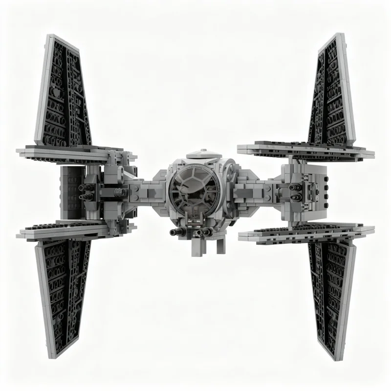 

705PCS MOC Space Battle Outland Tie Interceptor Model Custom Building Blocks DIY Creative Ideas Assembly Display Gift Home Set