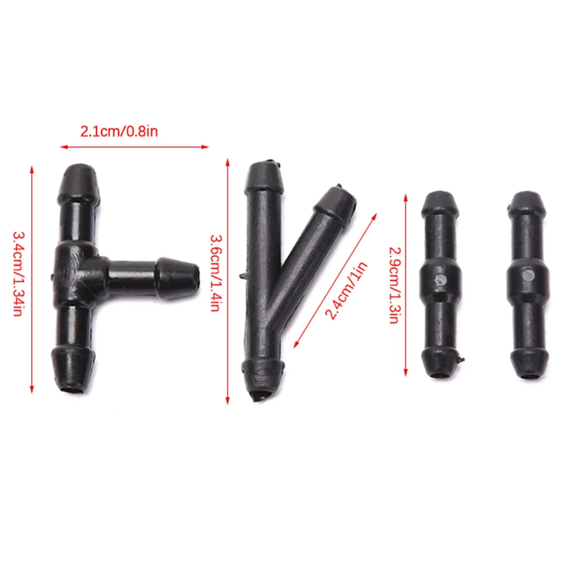 1M Scheibenwaschdüse Schlauch Rohr Rohr Frontscheibe Scheinwerfer Pumpe Auto Teile Mit Stecker T Y Gerade