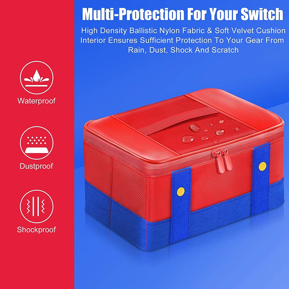 Estuche protector de transporte para Nintendo Switch, bolsa de almacenamiento de viaje para consola OLED, controlador profesional, accesorios para