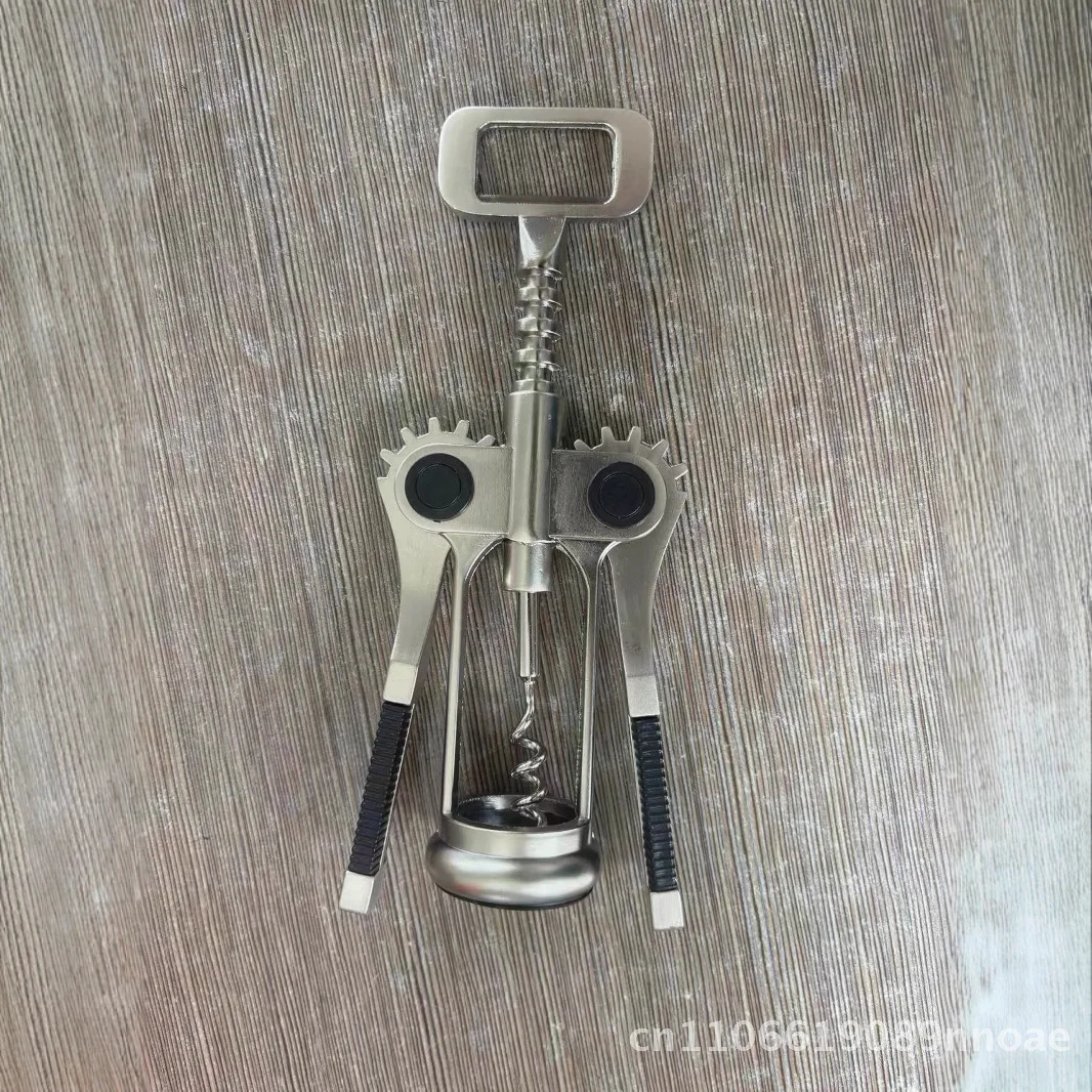 

Открывалка для бутылок красного вина и пива Многофункциональный портативный бытовой кухонный инструмент «два в одном» из нержавеющей стали темно-серый