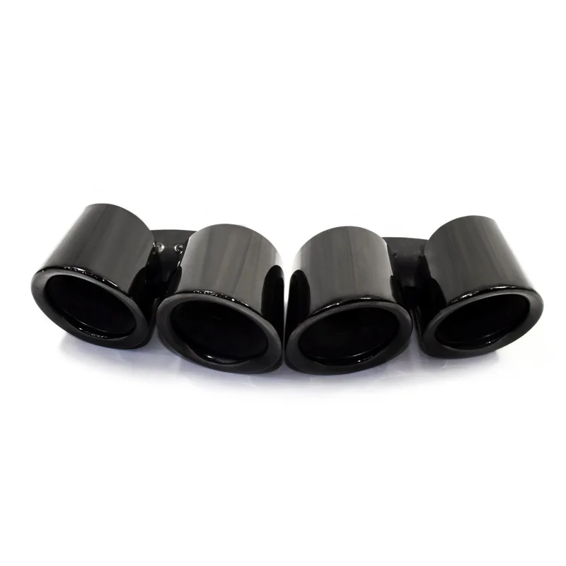 

SYPES Wholesale Black 304 Stainless Steel GTS Exhaust Pipe For 2017-2020 Porsche Palamela Quad Exhaust Tip Muffler Tip Throat