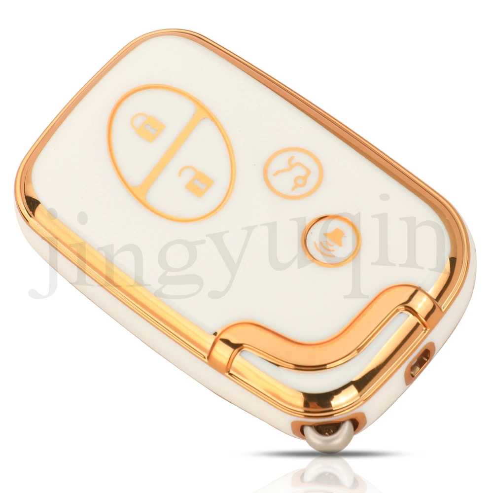 Jingyuqin 4BTN Soft TPU Car Smart Key Case FOB For Lexus IS250 IS300C RX270 CT200H GX400 GX460 ES240 ES350 LS460 GS300 450h 460h