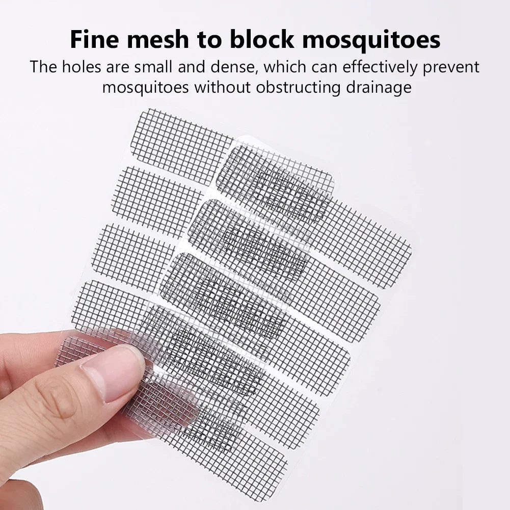 10/20pcs Window Net Anti-mosquito Mesh Sticky Patch Repair Tape Screen Window Door Mosquito Netting Patch Repair Broken