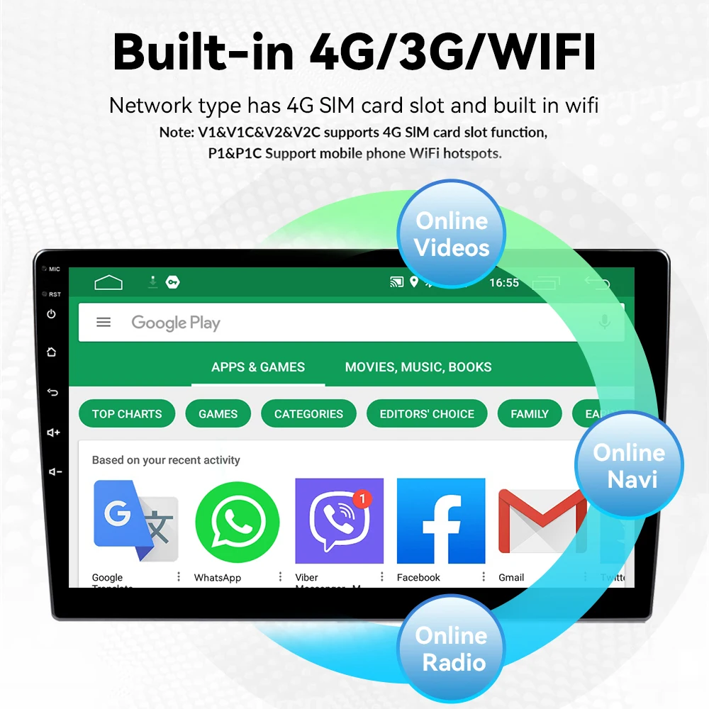 Immagine 4: 9 pollici Wireless CarPlay Android 14 Autoradio Per Toyota Corolla E140 E150 2006-2013 Android Auto IPS Multimediale GPS 4G Wifi DSP