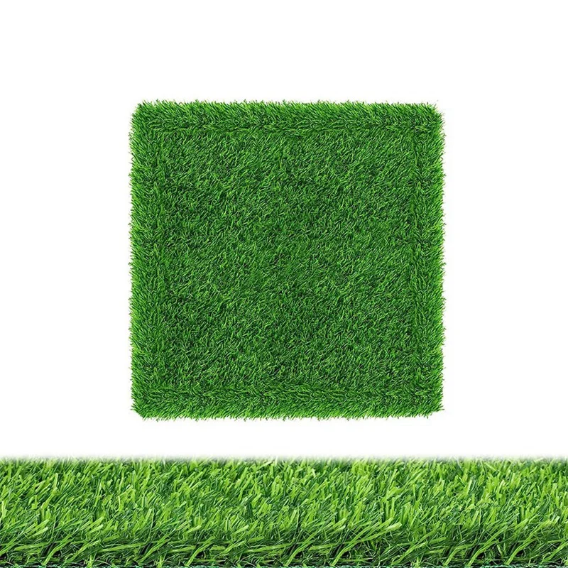 8Pc 12X12 Inch Thick Artificial Grass Chicken Nesting Pads, Reusable Box Liners For Laying Eggs