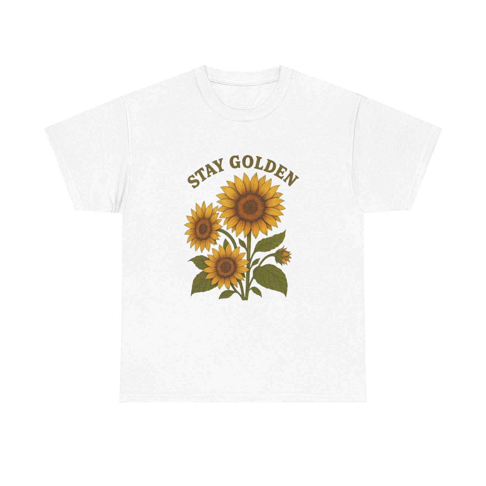 Stay Golden Sunflower T-Shirt, Unisex Tee, Graphic Tee, Floral Shirt, Nature