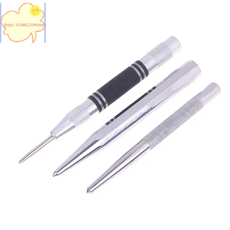 [TL] Centro punzonatrice in acciaio temprato CR-V punto punto punto centrale per posizionamento in metallo punta da trapano localizzatore di fori punzonatrice utensili manuali