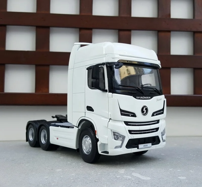 Collectible Diecast Toy Model 1:24 Scale SHACMAN Delong X6000 Truck Tractor Trailer Vehicles Alloy Toy Model,Overseas Edition