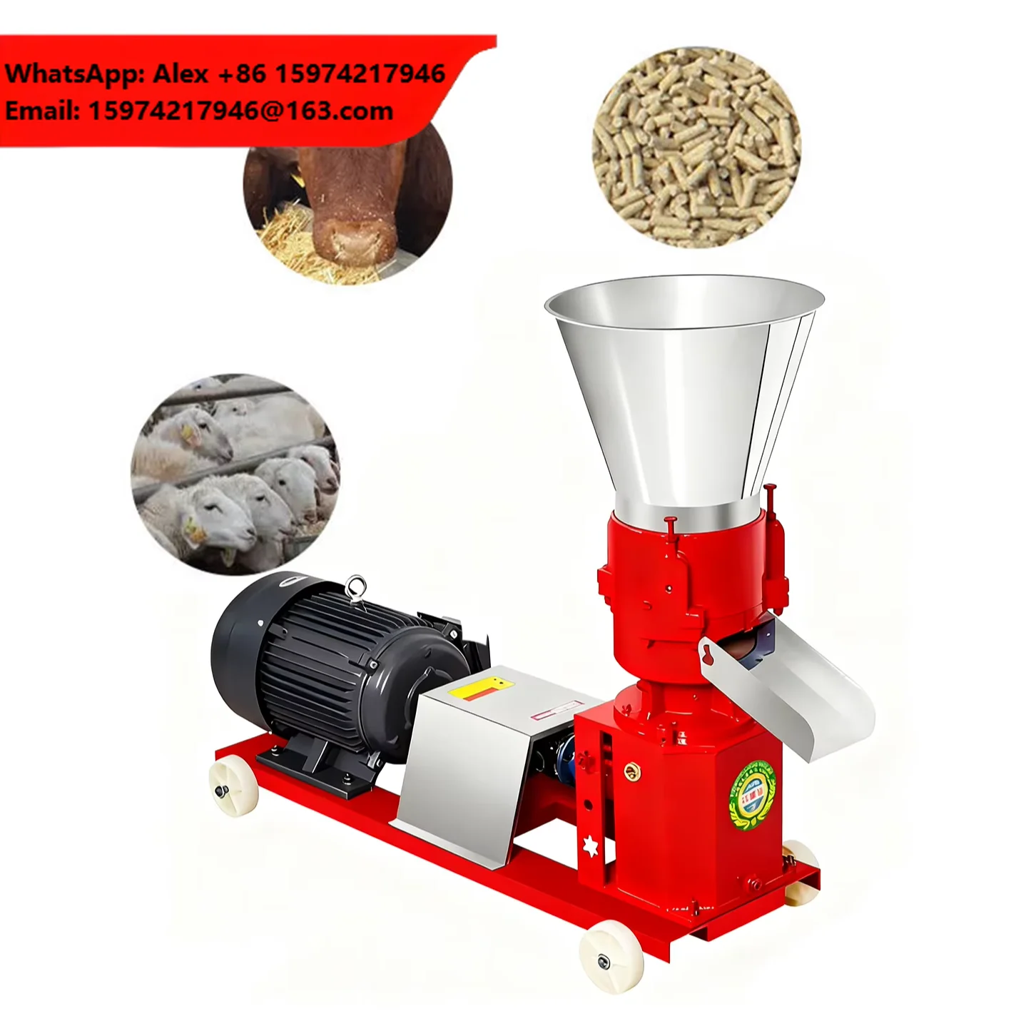 Hot Sale Pelleting Poultry Small Scale Feed Pellet Machine For Animals Feed Pelletizer