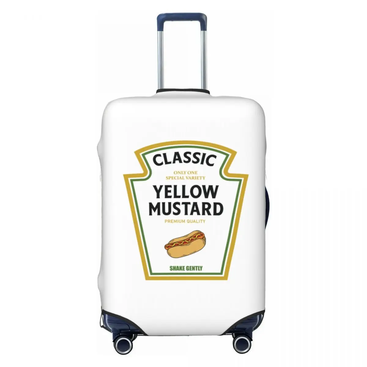 

Custom Mustard Halloween Costume Matching Ketchup Mayo Luggage Cover Protector Cute Suitcase Protective Cover for 18-32 Inch
