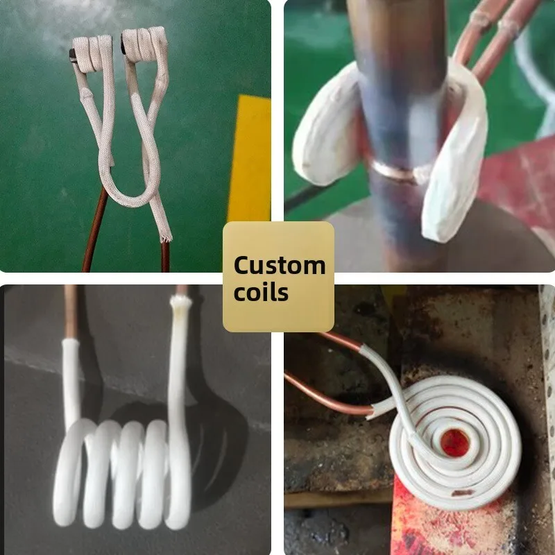 التعريفي التدفئة المعادن التبريد سخان المعدات 220 فولت اللف آلة لحام أنبوب النحاس فرن عالي تحويل التردد