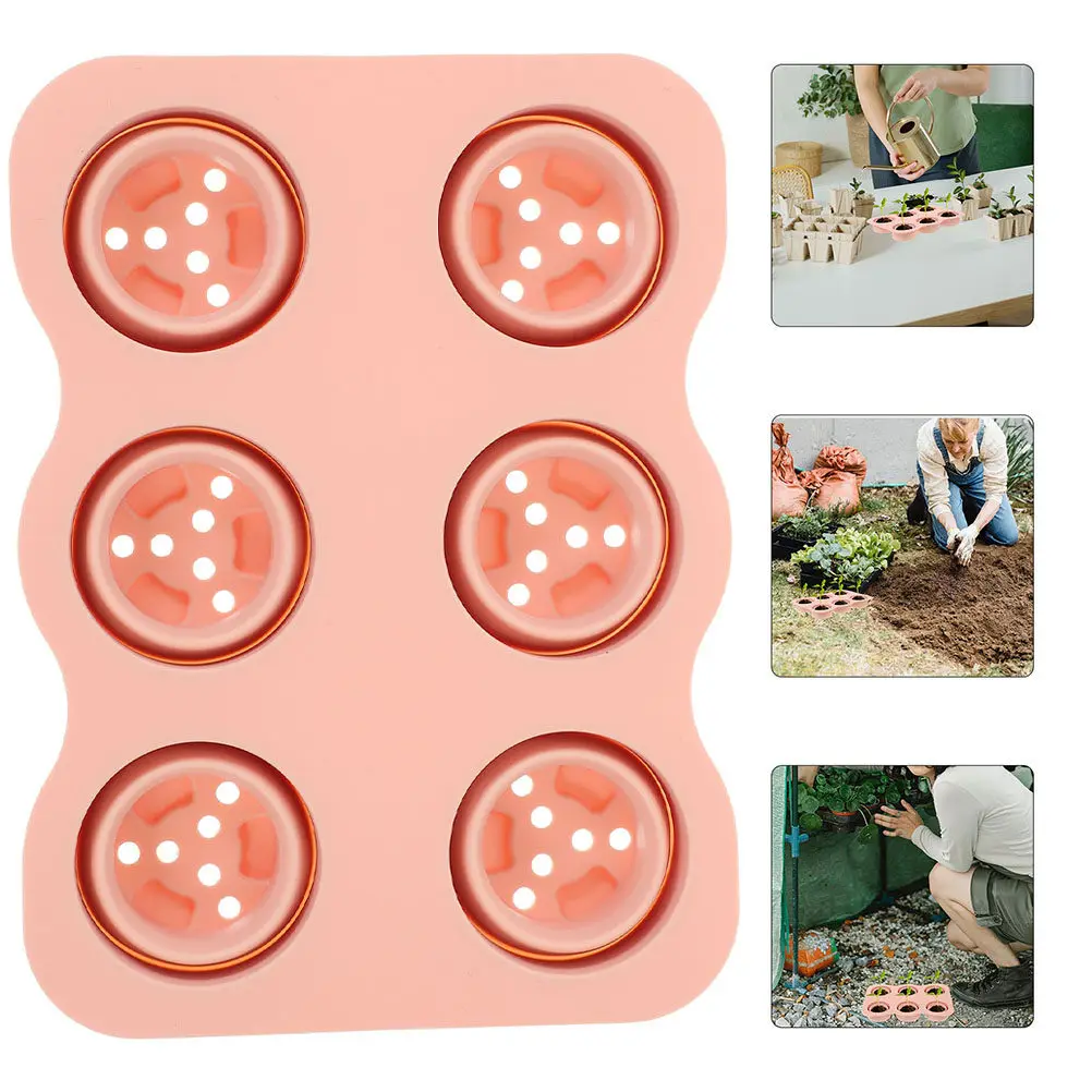 Silicone Plant Germination Tray Multi-Grid Starter Tray for Indoor Greenhouse Sowing Sprouting Mung Bean Peanut Bean Growth