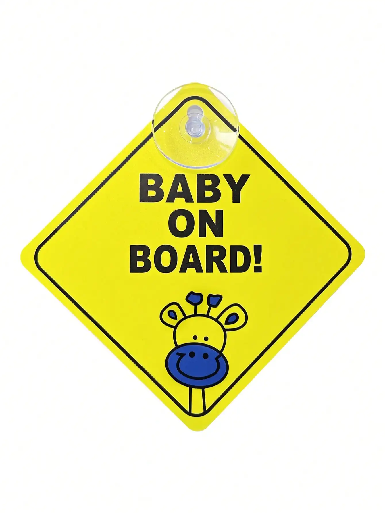 Baby on Board Sticker for Cars, Baby On Board Warning Signs with Suction Cups view 6