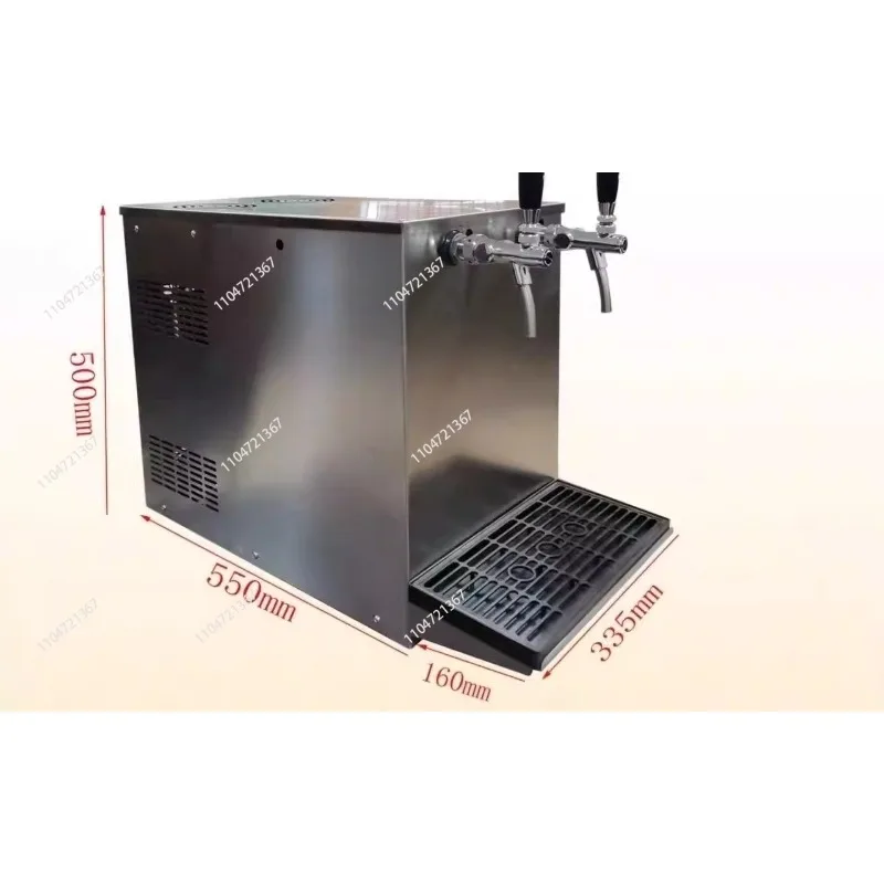 Bar water-cooled double-head desktop beer machine, bar quick refrigerator