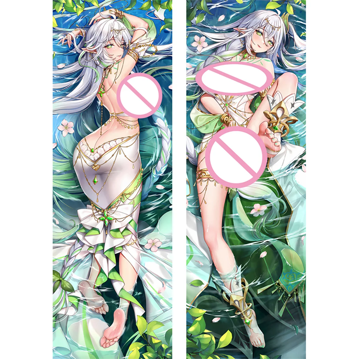 

Genshin Impact Greater Lord Rukkhadevata Dakimakura Hugging Body Pillow Cover Case Otaku Anime Long 3D Two-Side Sexy Pillowcases