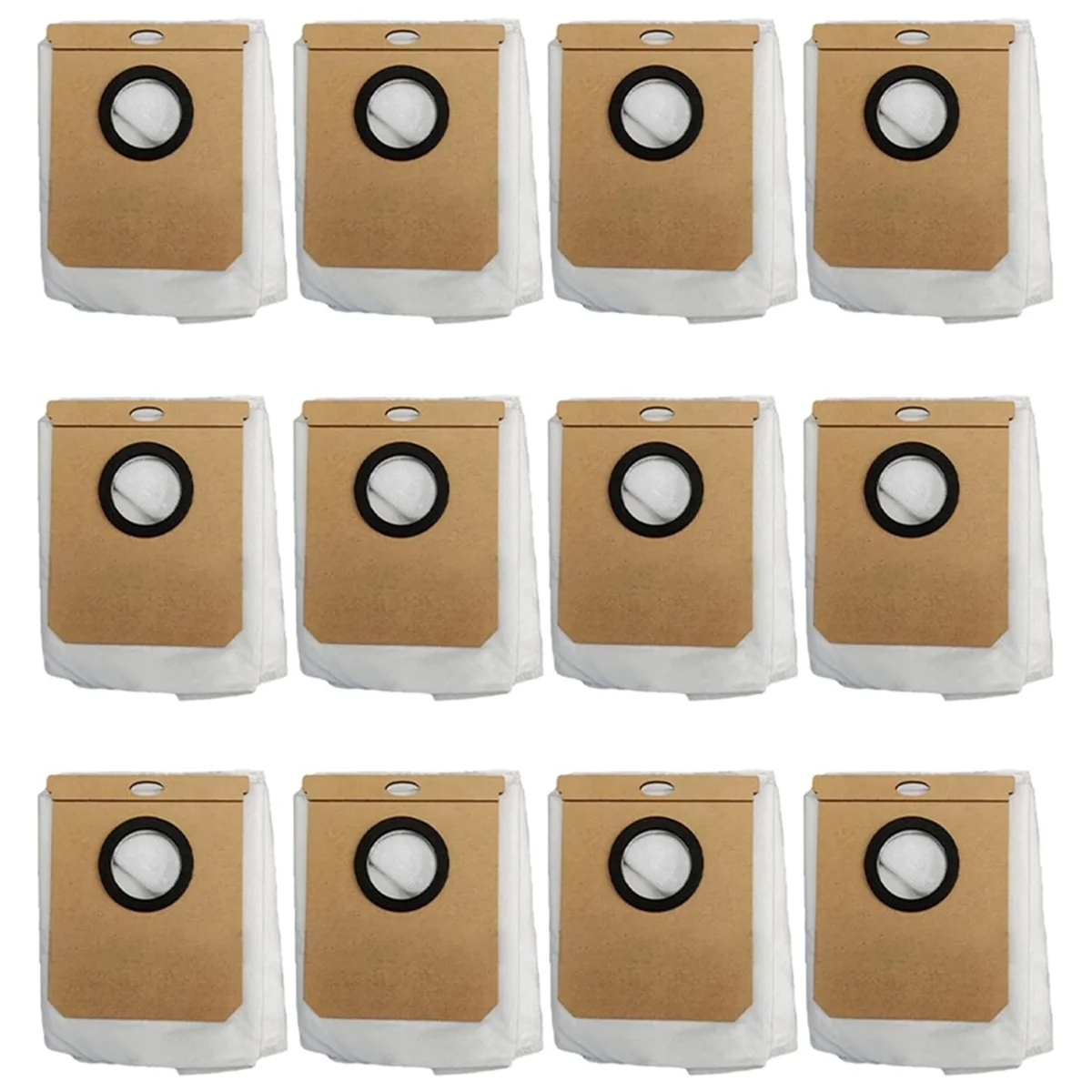 12 Pack Dust Bags for Conga Home 10000, 8090 Ultra, 9090 AI, for Eufy L50 L60 SES, Vacuum Cleaner Dust Bag Replacement