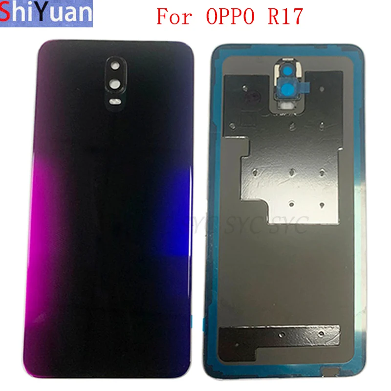 

Задняя крышка батарейного отсека, задняя крышка для OPPO R17, Крышка батарейного отсека с логотипом, запасные части