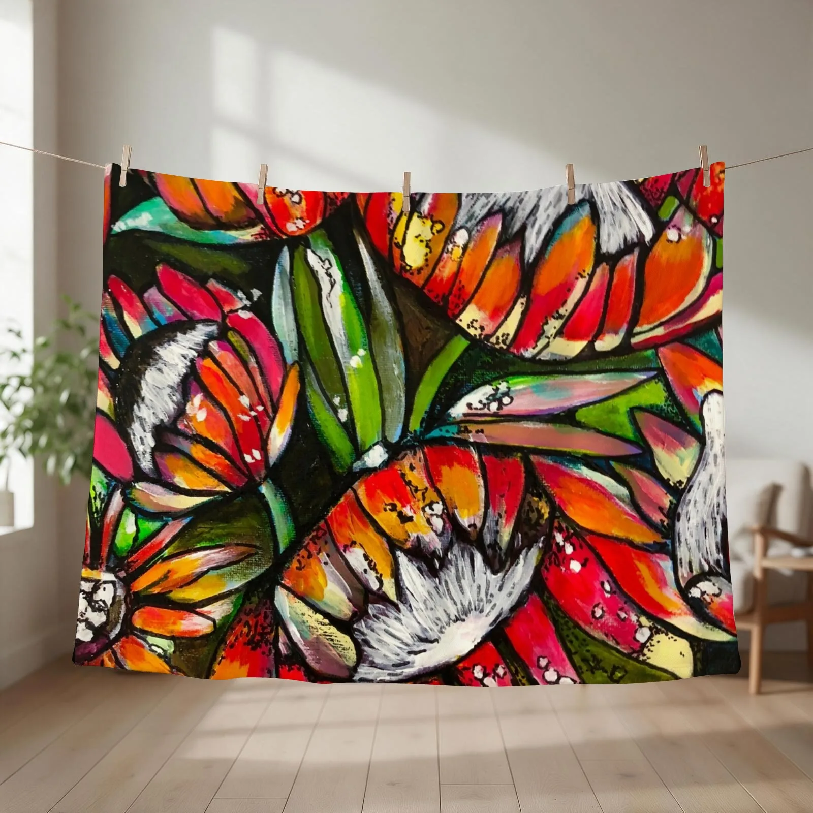 New Protea Courage Throw Blanket couch cozy soft plush fuzzy picnic outdoor blanket
