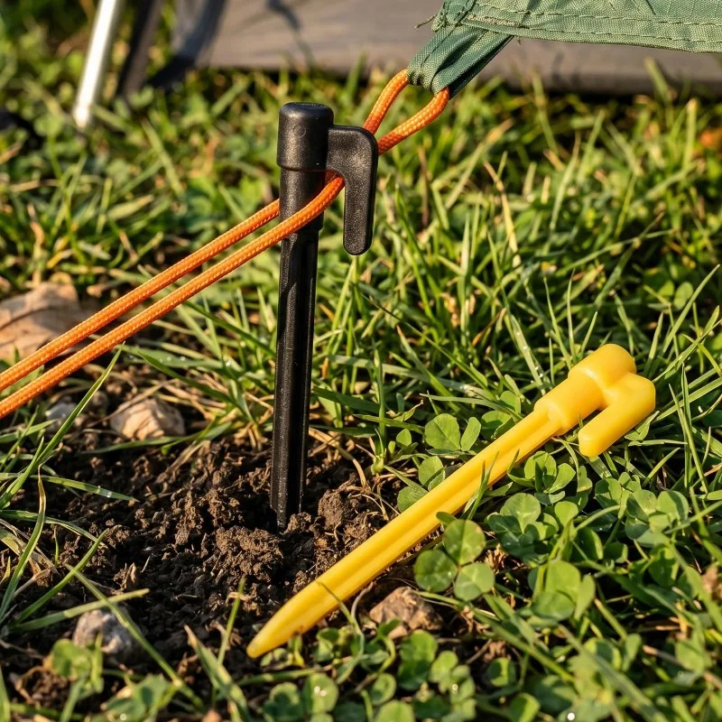 Plastic Tent Stakes PP Pen Shape Tent Peg Wind Resistant Anti Slip Guyline Ground Nails for Camping Canopy Awning Shade Net Gear - view 4