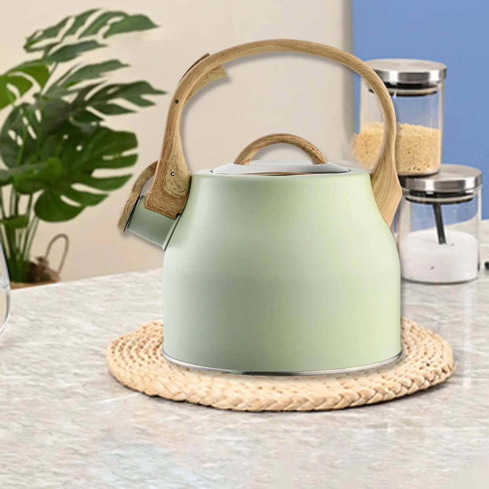 

Чайник со свистком, 3 л, громкий свисток, легкий с ручкой, плита из нержавеющей стали, чайник для квартиры, кемпинга