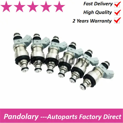 23209-62030 6pcs new Fuel injector For Toyota 4Runner 3.4L 92-93 Camry 3.0L For Tacoma 95-98 T100 For Lexus ES300 23250-62030