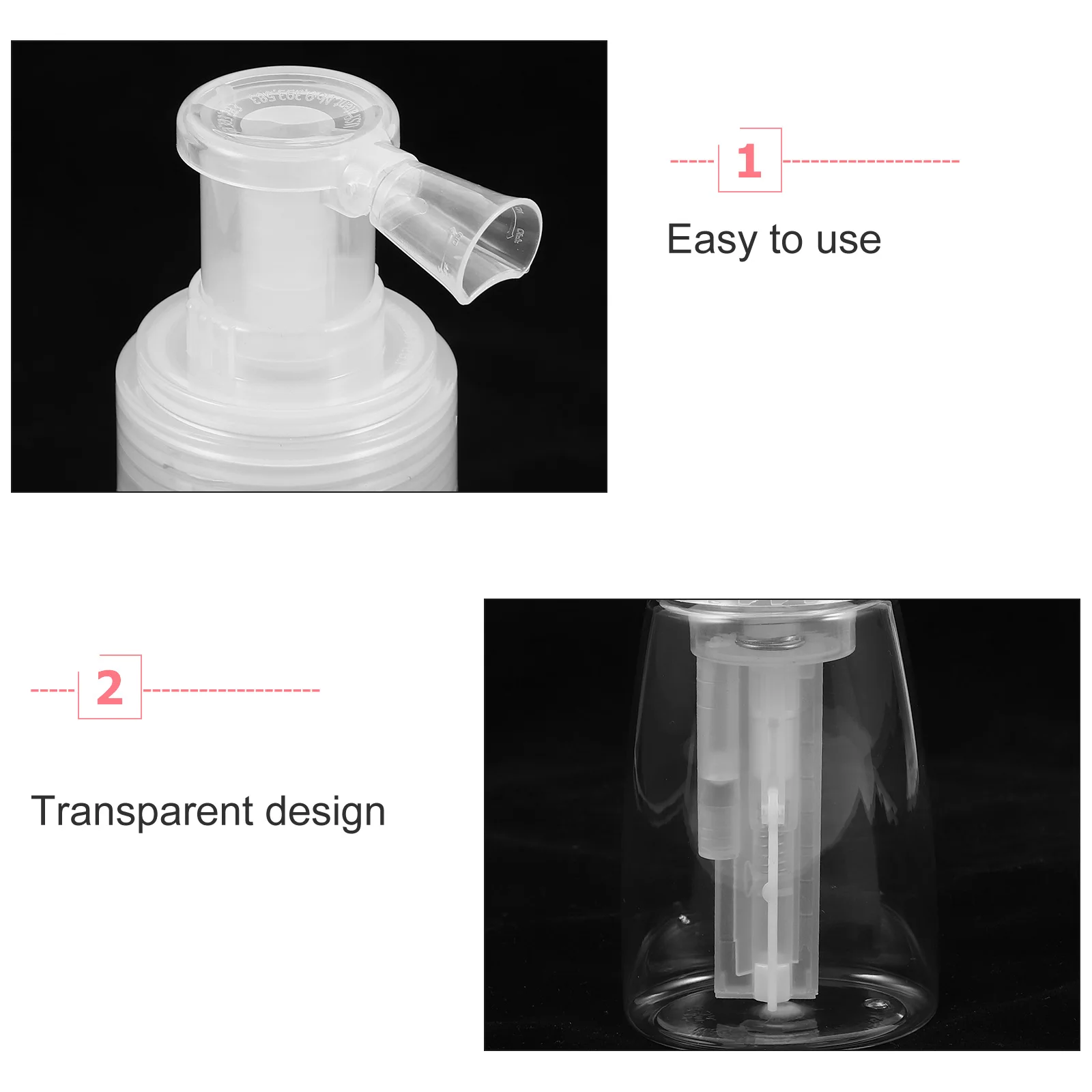 زجاجة رذاذ بلاستيكية شفافة للمسحوق: أداة توزيع رذاذ التلك القابلة لإعادة الملء مع فوهة دقيقة، تصميم متين للسفر #3