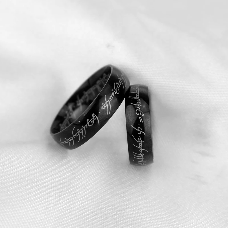 الفولاذ المقاوم للصدأ سيد خواتم الاصبع حلقة سحرية الراقية مجوهرات معدنية ثلاثية الأبعاد كبار رائعة مجوهرات اكسسوارات #3