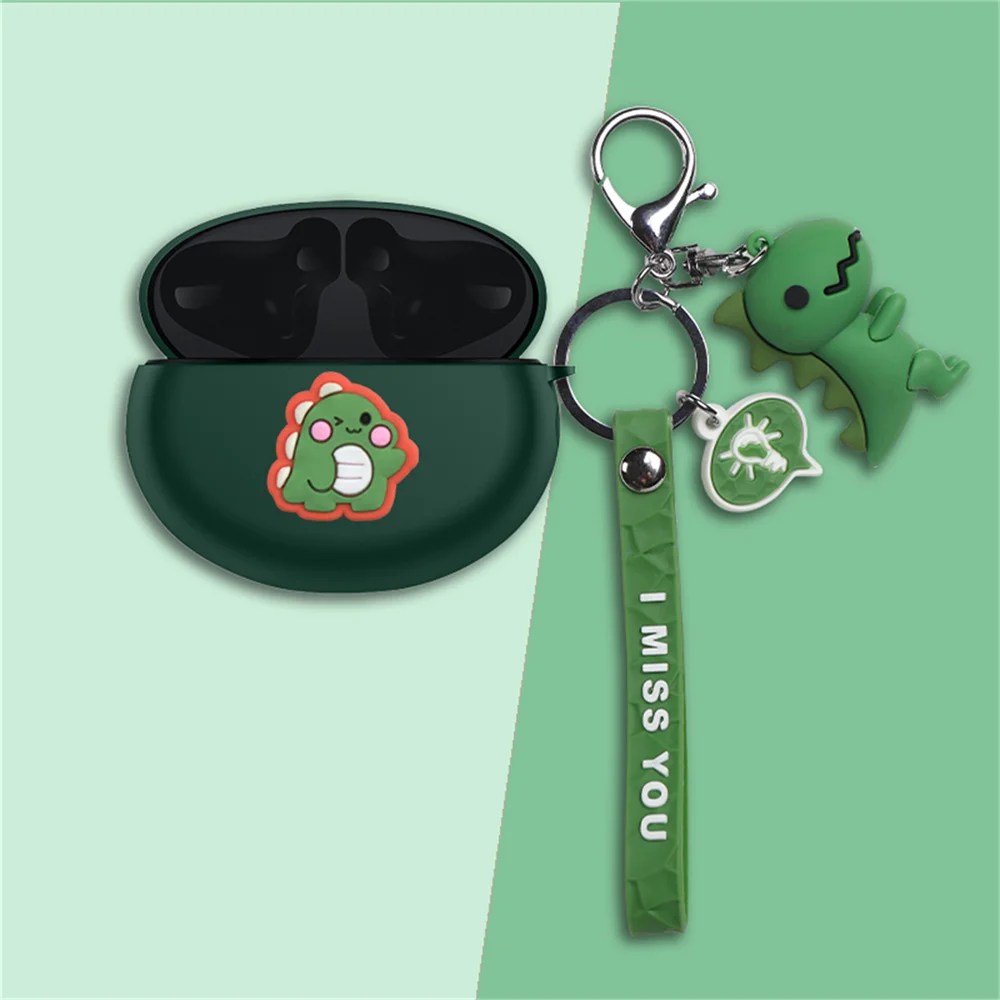 Cute Cartoon Astronaut Soft Earphone Cover for Huawei Freebuds 5i Earphone Wireless Headphone Case Box with Lovely Doll Keychain