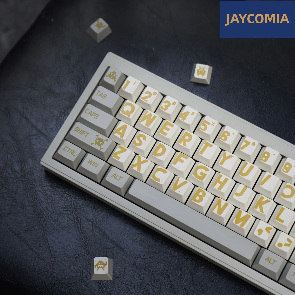 Imagem -02 - Jcm-retro Cherry Profile Grupo 140 Chaves Pbt Dye-sub Keycaps Mecânica Alice Teclado Gaming Grande Letras Gregas mx Switch