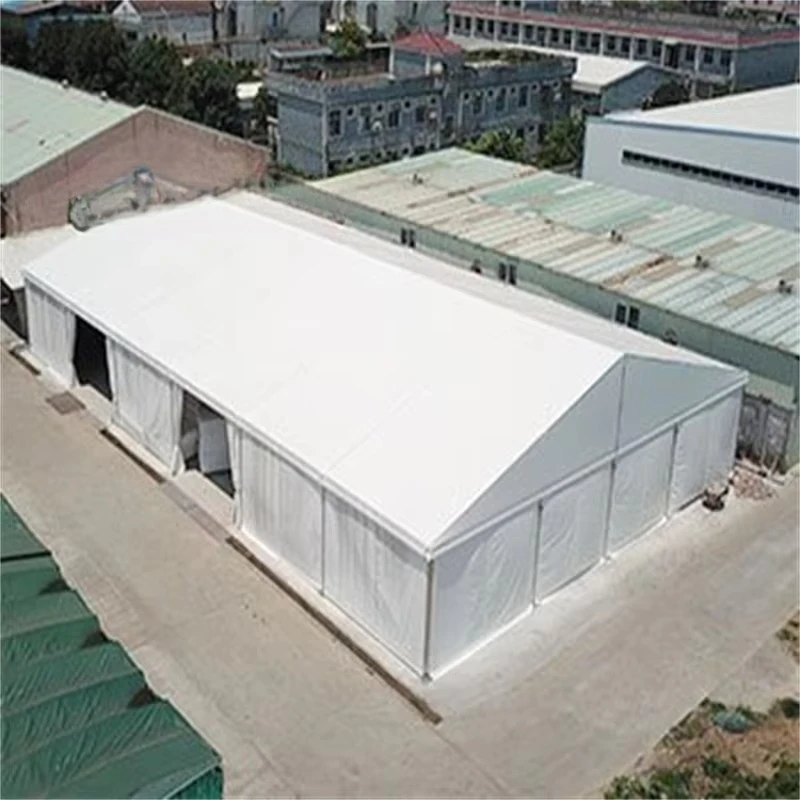 32x40 Large Industrial Storage Tent Waterproof Aluminum Frame Agriculture Shelter Massive Equipment Storage Poly Tunnel Shed