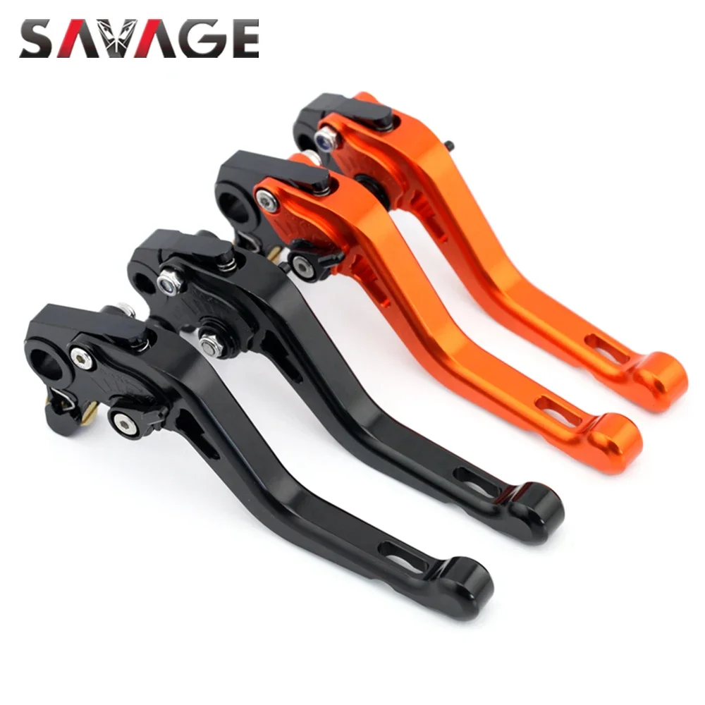 Short Brake Clutch Levers For 690 Supermoto/DUKE/SMC/R 640 LC4 SUPERMOTO/DUKE II Motorcycle Accessories CNC Handles Adjustable