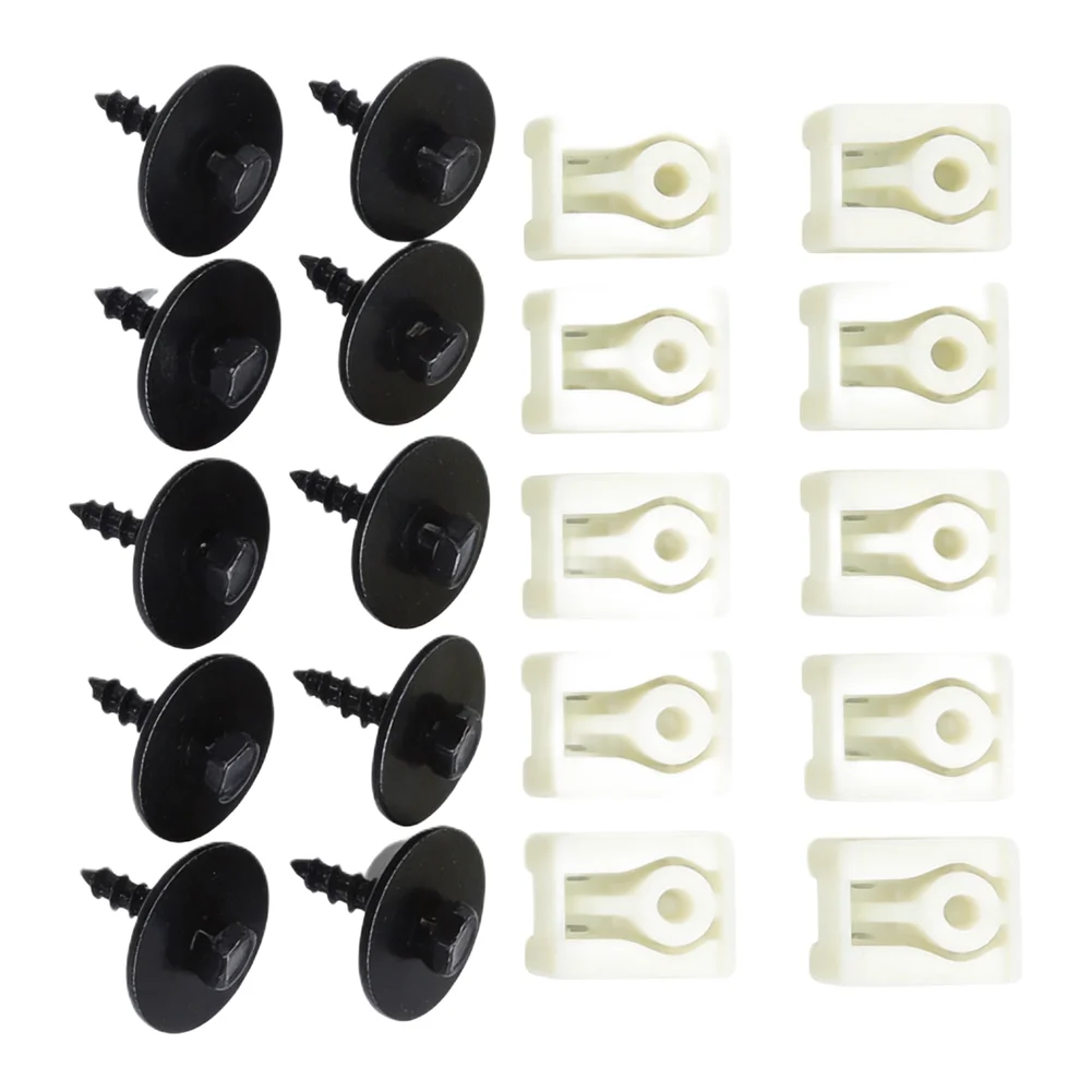 C Clip and Hex Bolt Assembly for BMW Mudguard Liner Attachment 07147311312 07149213164 Plastic Securing Components 20pcs