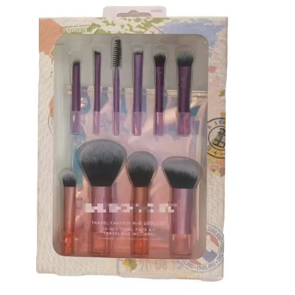 Mini Cosmetische Borstel Set Borstel 10 Stuks Draagbare Reispak Oogschaduw Beauty Make-Up Tools Nieuwe Maquiagem Cosmetica Accessoires