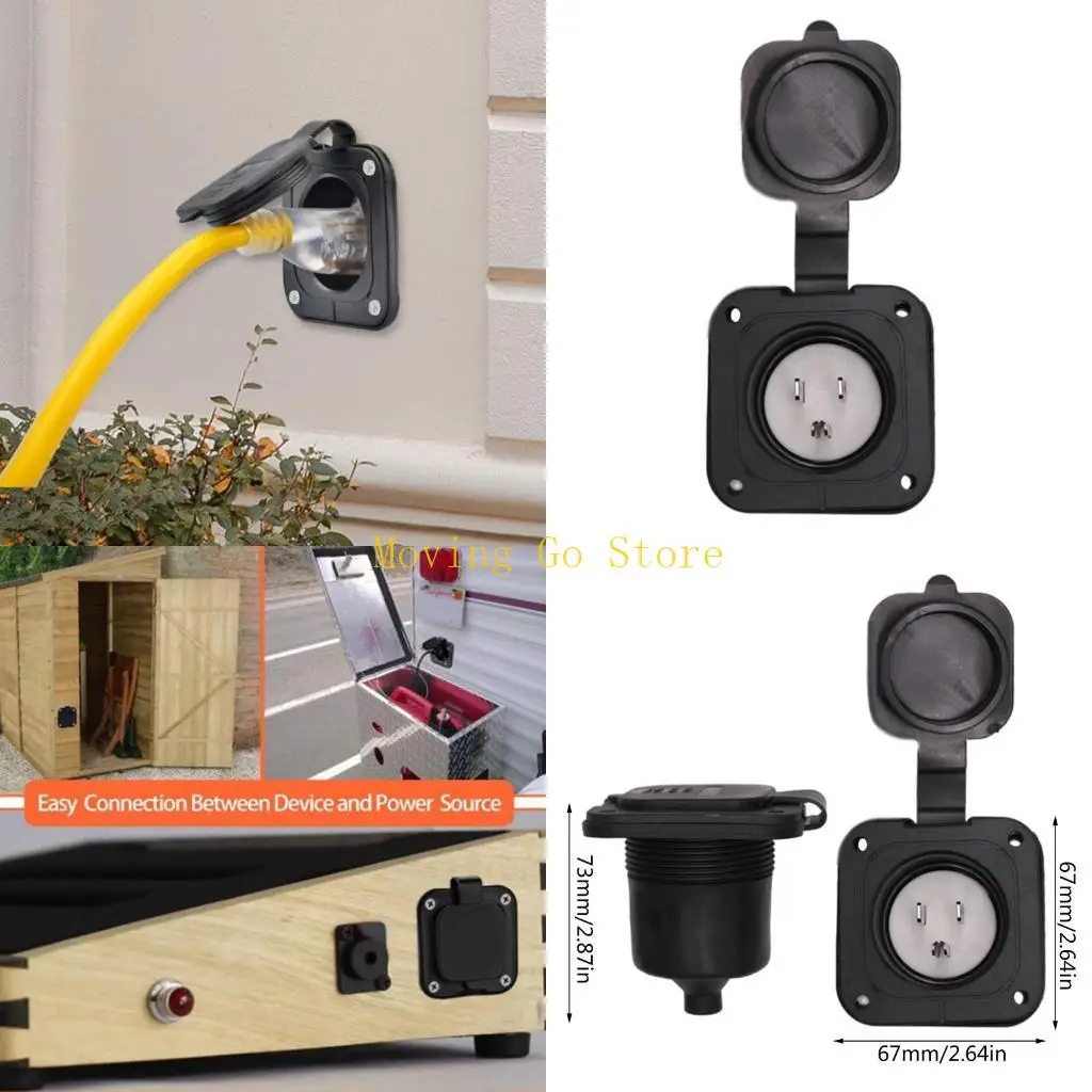

B5XD 15 AMP 125V прицепа фланцевированная мощная заглушка для лодки RV Marine Inlet