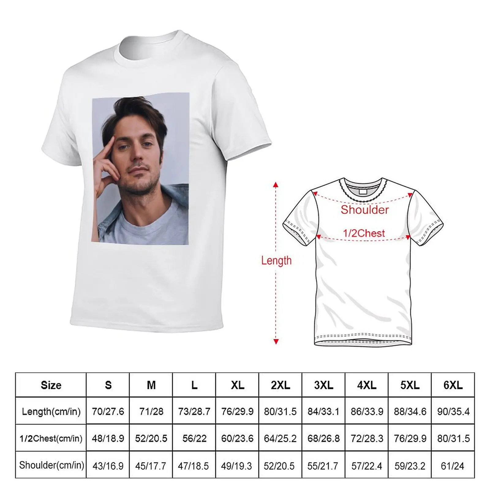 lucas bravo T-Shirt Modern Style Print T-Shirt