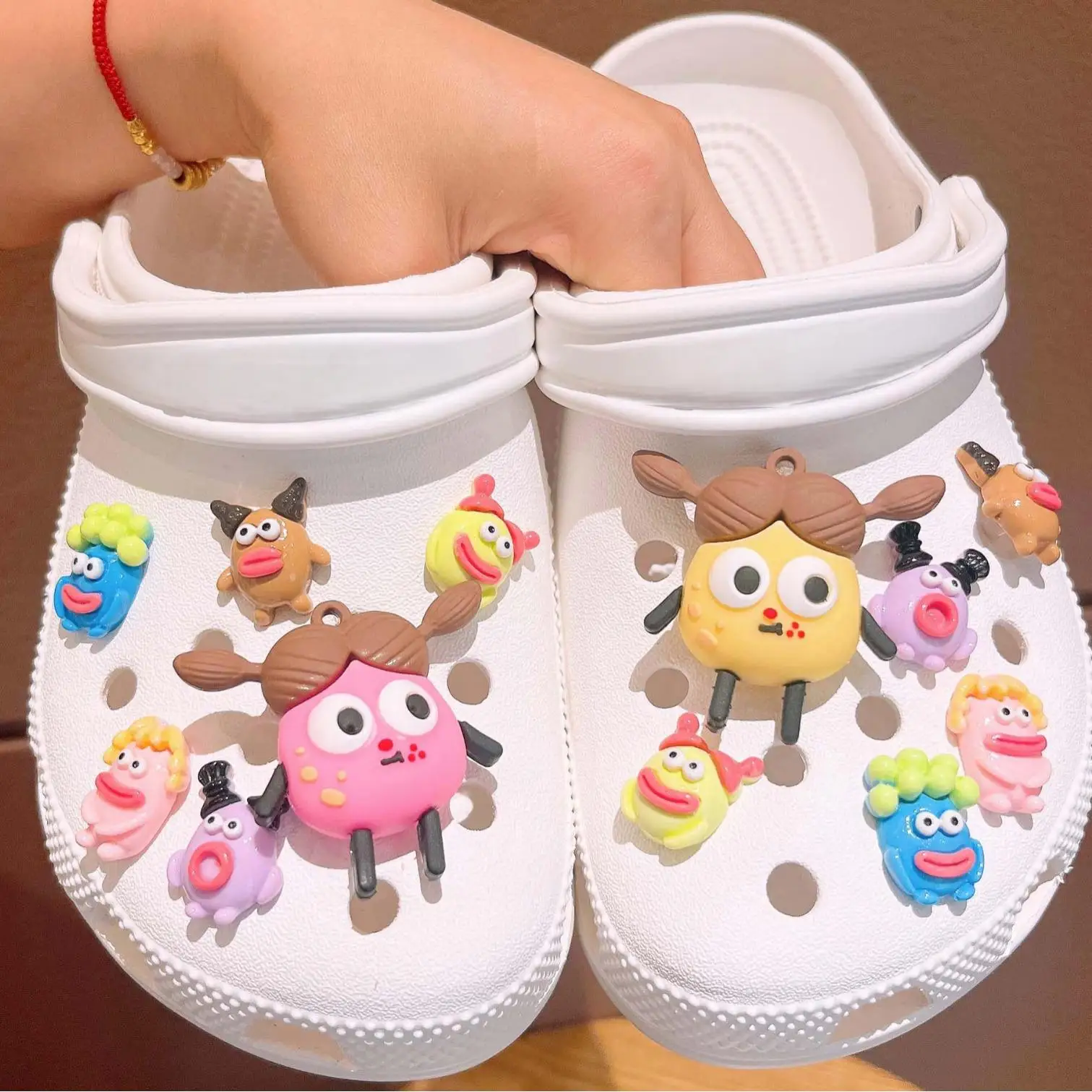 

MINISO Disney Series Cartoon Spider Man 3D Stereo Hole shoe accessories Shoe Charms DIY Detachable Soft Rubber Shoe Decorations